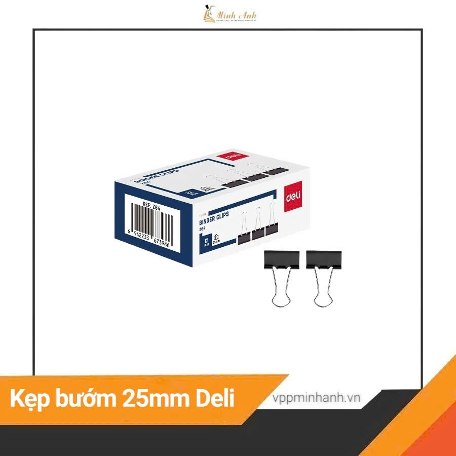 Kẹp bướm 25mm Deli